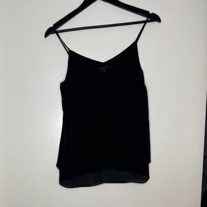 Rag & Bone Black Silk Tank Top